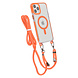 TUNIQ TUNIQ iPhone 12 Pro Max Back cover case - neck cord - magsafe - Orange TUNIQ TUNIQ iPhone 12 Pro Max Back cover case - neck cord - magsafe - Orange