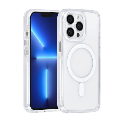 TUNIQ TUNIQ iPhone 13 Pro Back-Cover hul - neck cord - magsafe - Weiß TUNIQ TUNIQ iPhone 13 Pro Back-Cover hul - neck cord - magsafe - Weiß