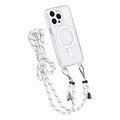 TUNIQ TUNIQ iPhone 13 Pro Back cover coque neck cord - magsafe - Blanc