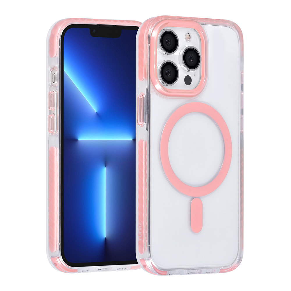 TUNIQ TUNIQ iPhone 13 Pro Backcover hoesje neck cord - magsafe - Roze, foto 2 van 6