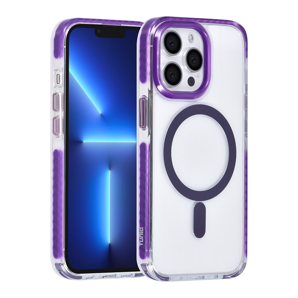 TUNIQ TUNIQ iPhone 13 Pro Backcover hoesje neck cord - magsafe - Paars, foto 2 van 6