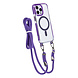 TUNIQ TUNIQ iPhone 13 Pro Backcover hoesje neck cord - magsafe - Paars TUNIQ TUNIQ iPhone 13 Pro Backcover hoesje neck cord - magsafe - Paars