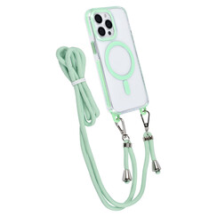 TUNIQ iPhone 13 Pro Back-Cover hul - neck cord - magsafe - Grün