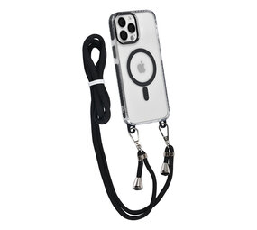TUNIQ TUNIQ iPhone 13 Pro Max Back cover coque neck cord - magsafe - Noir TUNIQ TUNIQ iPhone 13 Pro Max Back cover coque neck cord - magsafe - Noir