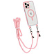 TUNIQ TUNIQ iPhone 13 Pro Max Back cover case - neck cord - magsafe - Pink TUNIQ TUNIQ iPhone 13 Pro Max Back cover case - neck cord - magsafe - Pink