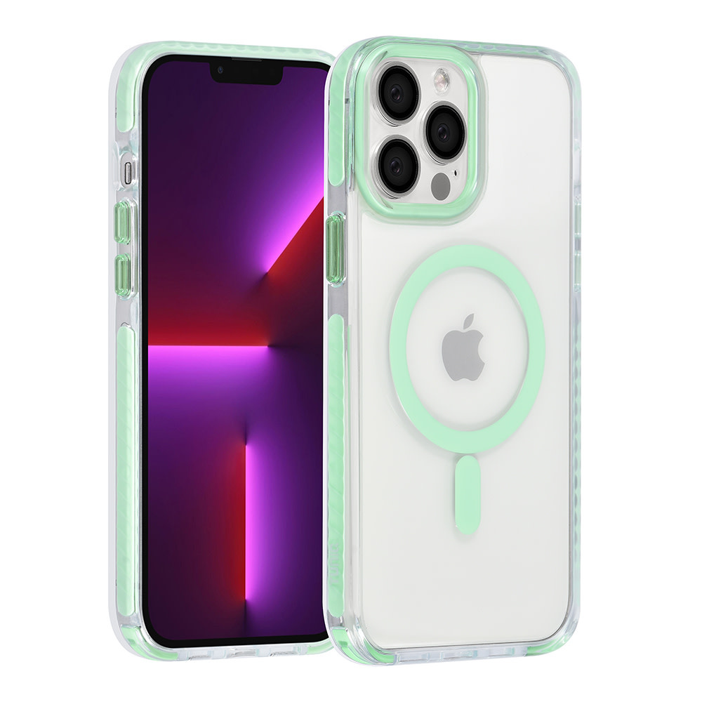 TUNIQ TUNIQ iPhone 13 Pro Max Backcover hoesje neck cord - magsafe - Groen, foto 2 van 6