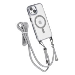 TUNIQ iPhone 14 Back cover case - neck cord - magsafe - Grey