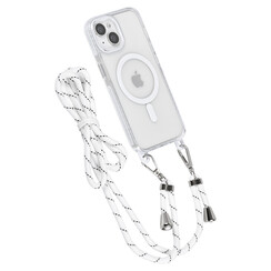 TUNIQ iPhone 14 Back cover case - neck cord - magsafe - White