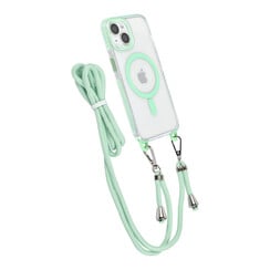 TUNIQ iPhone 14 Back cover case - neck cord - magsafe - Green