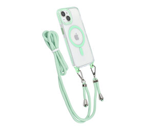 TUNIQ TUNIQ iPhone 14 Back-Cover hul - neck cord - magsafe - Grün