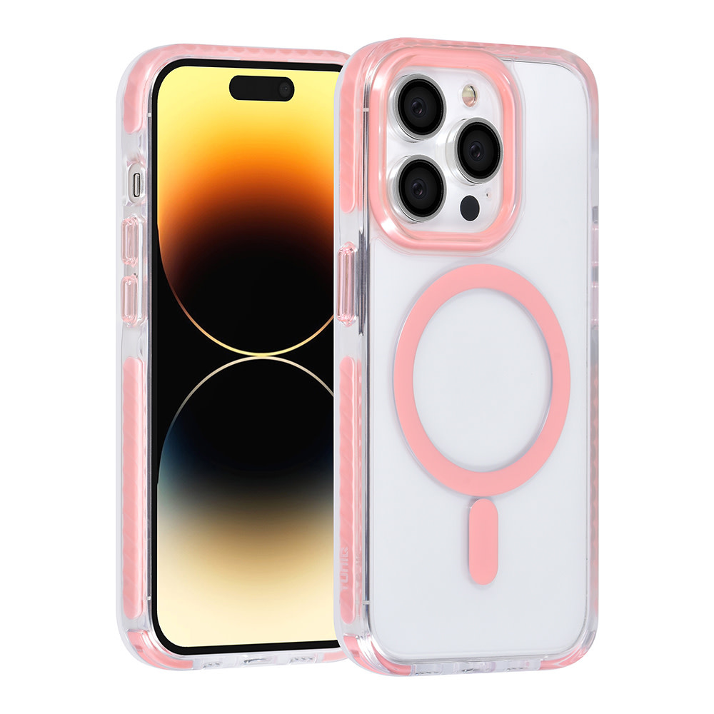 TUNIQ TUNIQ iPhone 14 Pro Backcover hoesje neck cord - magsafe - Roze, foto 2 van 6