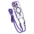 TUNIQ iPhone 14 Pro Back cover case - neck cord - magsafe - Purple TUNIQ iPhone 14 Pro Back cover case - neck cord - magsafe - Purple