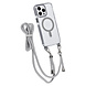 TUNIQ TUNIQ iPhone 14 Pro Max Back-Cover hul - neck cord - magsafe - Grau TUNIQ TUNIQ iPhone 14 Pro Max Back-Cover hul - neck cord - magsafe - Grau