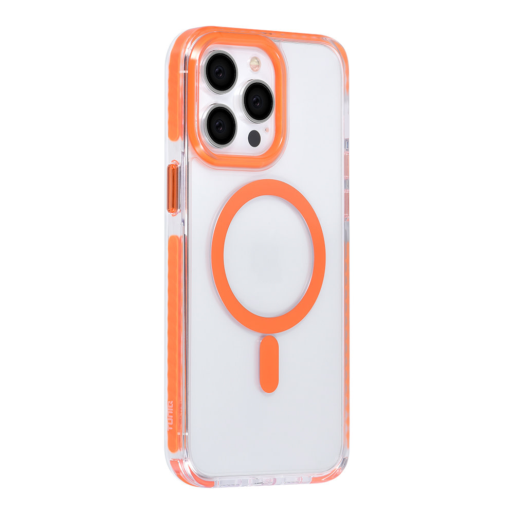 TUNIQ TUNIQ iPhone 14 Pro Max Backcover hoesje neck cord - magsafe - Oranje, foto 3 van 6