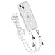 TUNIQ TUNIQ iPhone 15 Backcover hoesje neck cord - magsafe - Wit TUNIQ TUNIQ iPhone 15 Backcover hoesje neck cord - magsafe - Wit