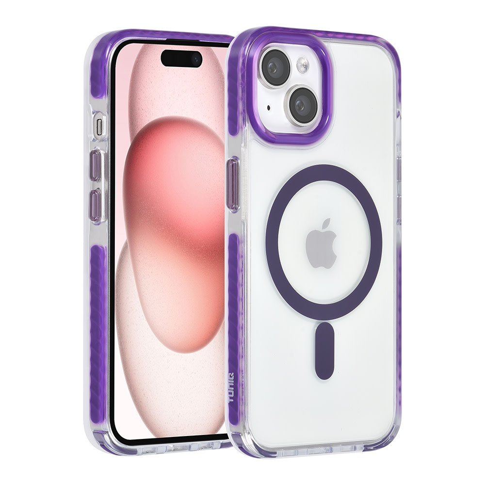 TUNIQ TUNIQ iPhone 15 Backcover hoesje neck cord - magsafe - Paars, foto 2 van 6