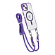 TUNIQ TUNIQ iPhone 15 Back cover coque neck cord - magsafe - Violet TUNIQ TUNIQ iPhone 15 Back cover coque neck cord - magsafe - Violet