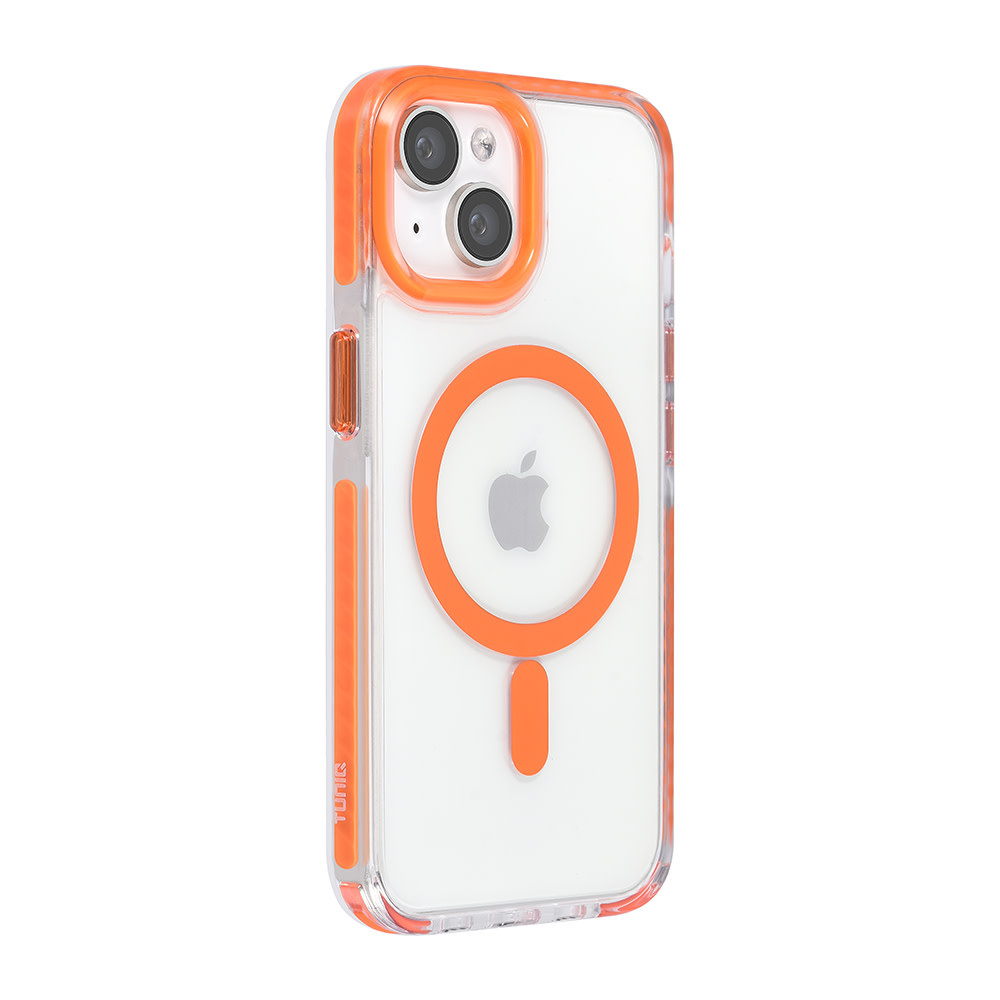 TUNIQ TUNIQ iPhone 15 Backcover hoesje neck cord - magsafe - Oranje, foto 3 van 6
