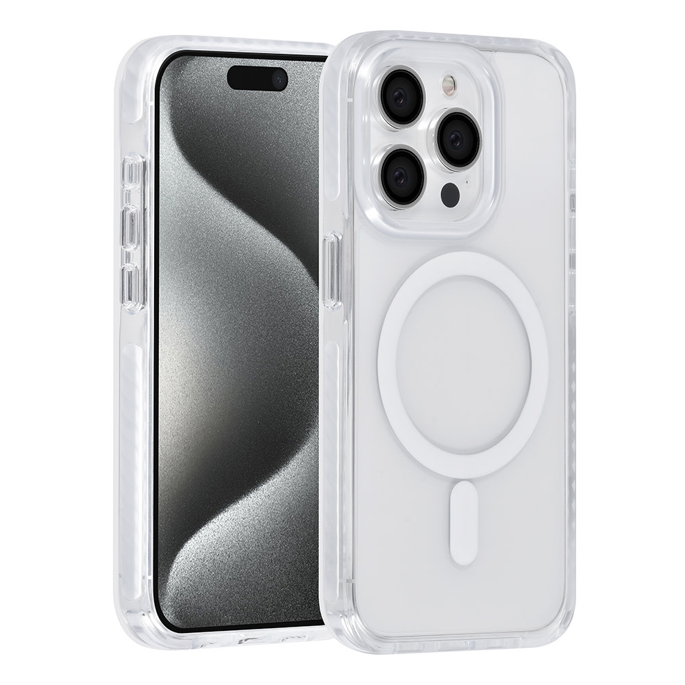 TUNIQ TUNIQ iPhone 15 Pro Backcover hoesje neck cord - magsafe - Wit, foto 2 van 6