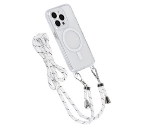 TUNIQ TUNIQ iPhone 15 Pro Backcover hoesje neck cord - magsafe - Wit TUNIQ TUNIQ iPhone 15 Pro Backcover hoesje neck cord - magsafe - Wit