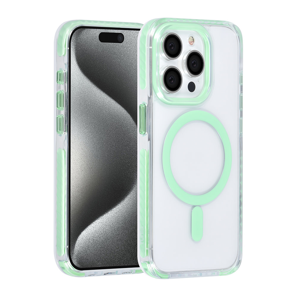 TUNIQ TUNIQ iPhone 15 Pro Backcover hoesje neck cord - magsafe - Groen, foto 2 van 6