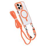 TUNIQ TUNIQ iPhone 15 Pro Backcover hoesje neck cord - magsafe - Oranje TUNIQ TUNIQ iPhone 15 Pro Backcover hoesje neck cord - magsafe - Oranje