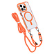 TUNIQ TUNIQ iPhone 15 Pro Backcover hoesje neck cord - magsafe - Oranje TUNIQ TUNIQ iPhone 15 Pro Backcover hoesje neck cord - magsafe - Oranje