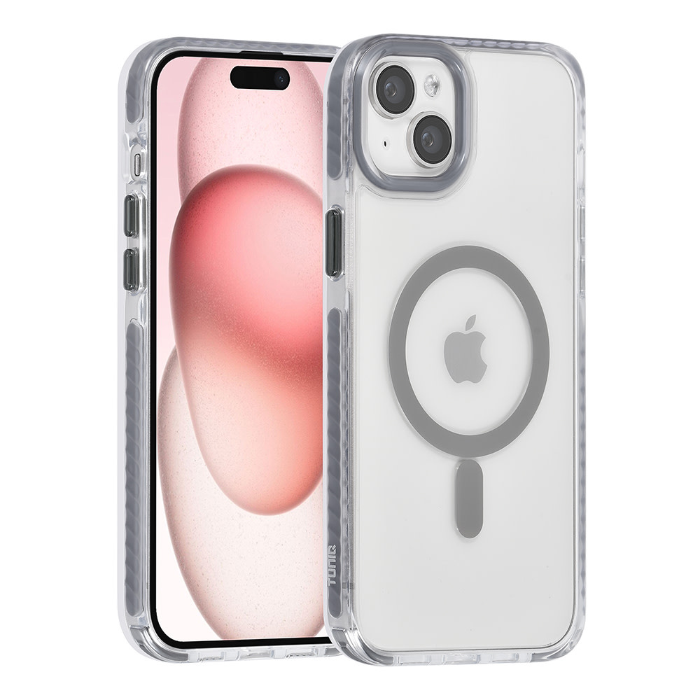 TUNIQ TUNIQ iPhone 15 Plus Backcover hoesje neck cord - magsafe - Grijs, foto 2 van 6