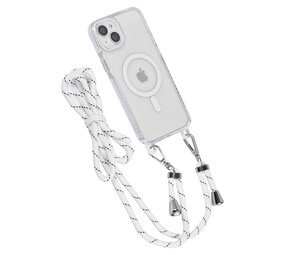 TUNIQ TUNIQ iPhone 15 Plus Back cover coque neck cord - magsafe - Blanc TUNIQ TUNIQ iPhone 15 Plus Back cover coque neck cord - magsafe - Blanc