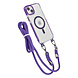 TUNIQ TUNIQ iPhone 15 Plus Back cover case - neck cord - magsafe - Purple TUNIQ TUNIQ iPhone 15 Plus Back cover case - neck cord - magsafe - Purple