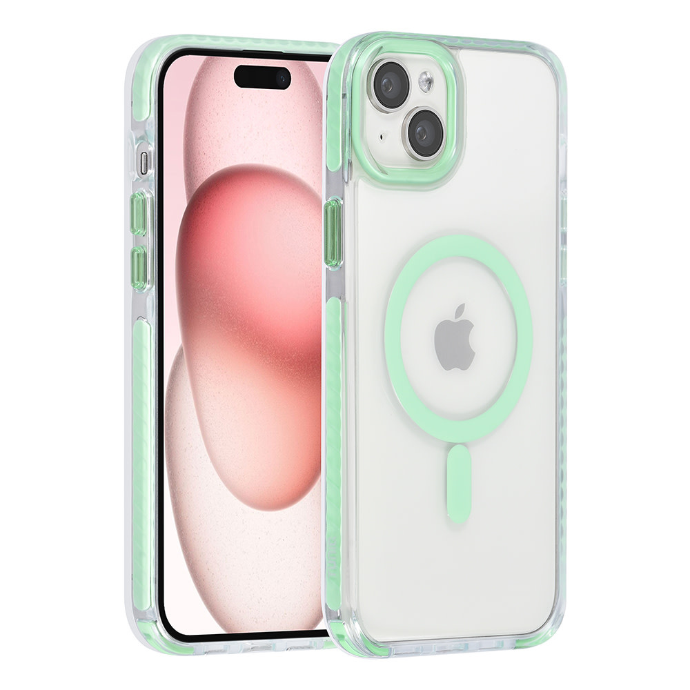 TUNIQ TUNIQ iPhone 15 Plus Backcover hoesje neck cord - magsafe - Groen, foto 2 van 6