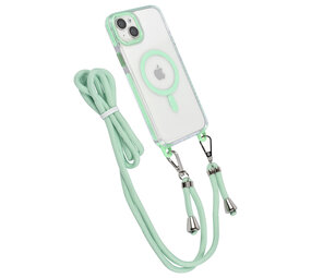 TUNIQ TUNIQ iPhone 15 Plus Back cover coque neck cord - magsafe - Vert TUNIQ TUNIQ iPhone 15 Plus Back cover coque neck cord - magsafe - Vert