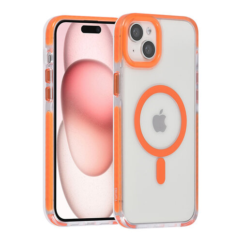 TUNIQ TUNIQ iPhone 15 Plus Back cover case - neck cord - magsafe - Orange