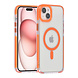 TUNIQ TUNIQ iPhone 15 Plus Backcover hoesje neck cord - magsafe - Oranje TUNIQ TUNIQ iPhone 15 Plus Backcover hoesje neck cord - magsafe - Oranje