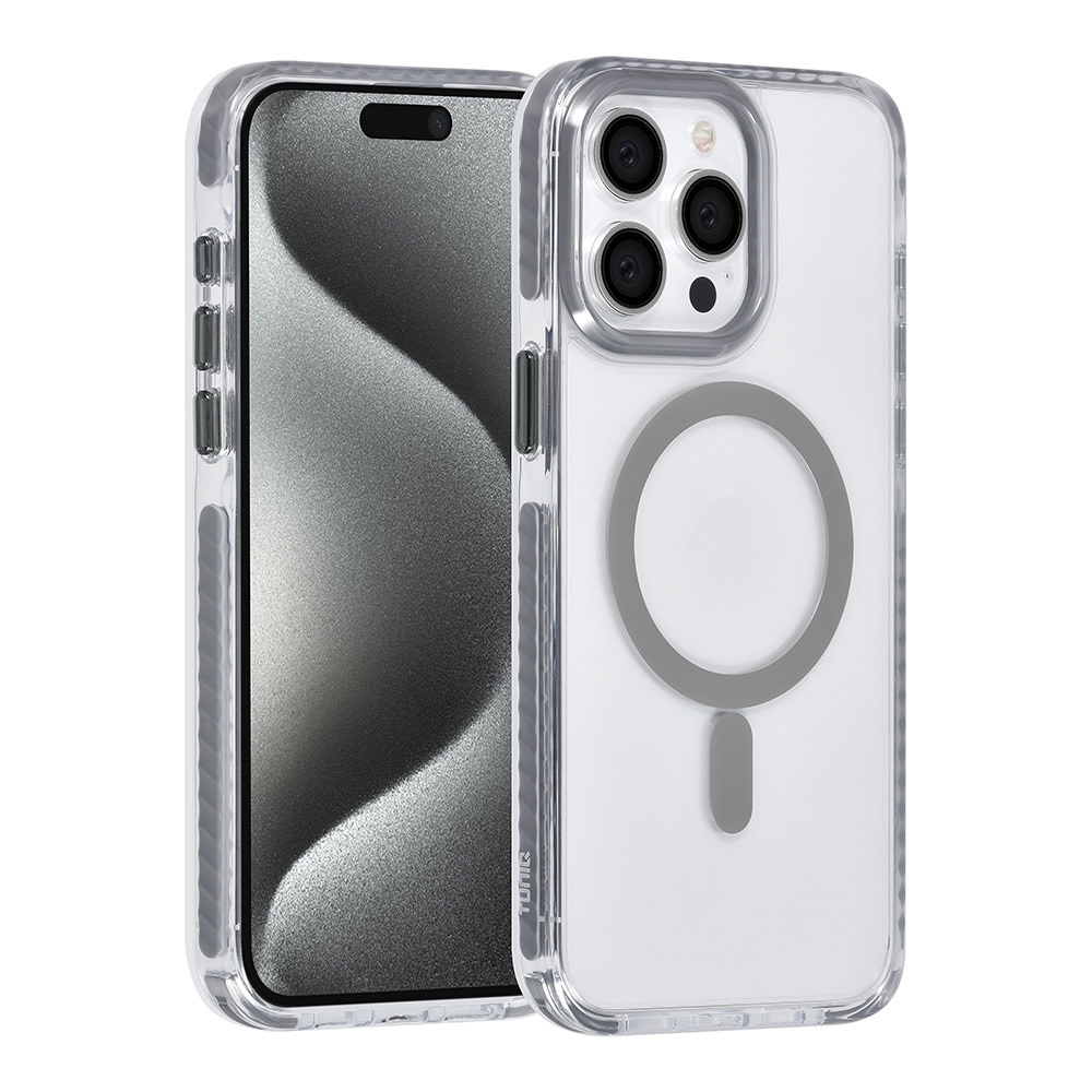TUNIQ TUNIQ iPhone 15 Pro Max Backcover hoesje neck cord - magsafe - Grijs, foto 2 van 6