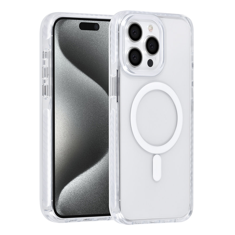 TUNIQ TUNIQ iPhone 15 Pro Max Backcover hoesje neck cord - magsafe - Wit, foto 2 van 6