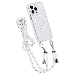 TUNIQ iPhone 15 Pro Max Back-Cover hul - neck cord - magsafe - Weiß