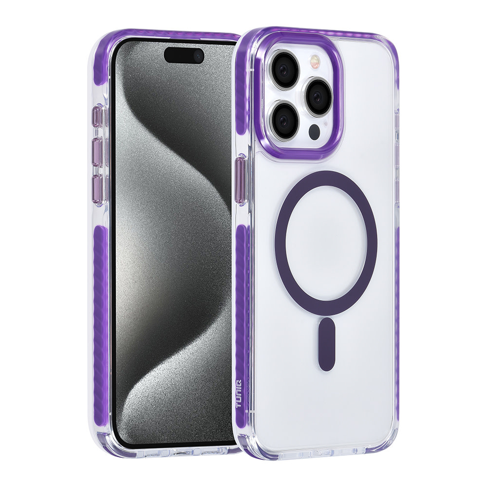 TUNIQ TUNIQ iPhone 15 Pro Max Backcover hoesje neck cord - magsafe - Paars, foto 2 van 6