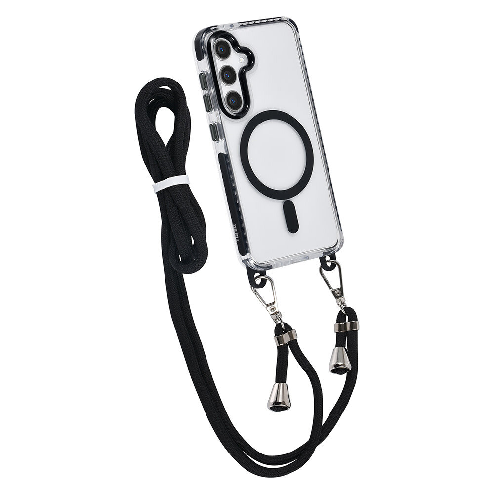 TUNIQ TUNIQ Galaxy S24 Back cover coque neck cord - magsafe - Noir TUNIQ TUNIQ Galaxy S24 Back cover coque neck cord - magsafe - Noir