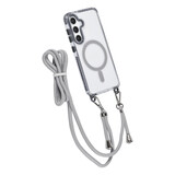 TUNIQ TUNIQ Galaxy S24 Back-Cover hul - neck cord - magsafe - Grau