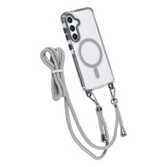 TUNIQ Galaxy S24 Back-Cover hul - neck cord - magsafe - Grau