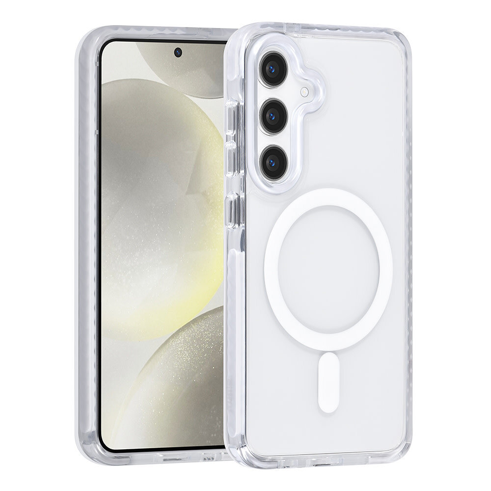 TUNIQ TUNIQ Galaxy S24 Back cover case - neck cord - magsafe - White TUNIQ TUNIQ Galaxy S24 Back cover case - neck cord - magsafe - White