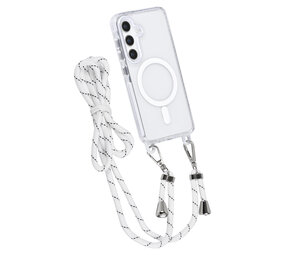 TUNIQ TUNIQ Galaxy S24 Back cover coque neck cord - magsafe - Blanc TUNIQ TUNIQ Galaxy S24 Back cover coque neck cord - magsafe - Blanc