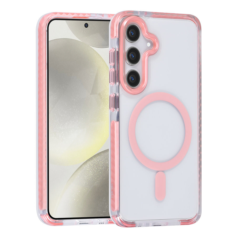 TUNIQ TUNIQ Galaxy S24 Back cover coque neck cord - magsafe - Rose TUNIQ TUNIQ Galaxy S24 Back cover coque neck cord - magsafe - Rose