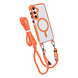 TUNIQ TUNIQ Galaxy S24 Back cover coque neck cord - magsafe - Orange TUNIQ TUNIQ Galaxy S24 Back cover coque neck cord - magsafe - Orange