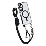 TUNIQ TUNIQ Galaxy S24 Plus Back cover case - neck cord - magsafe - Black TUNIQ TUNIQ Galaxy S24 Plus Back cover case - neck cord - magsafe - Black