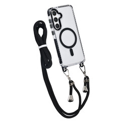 TUNIQ Galaxy S24 Plus Backcover hoesje neck cord - magsafe - Zwart