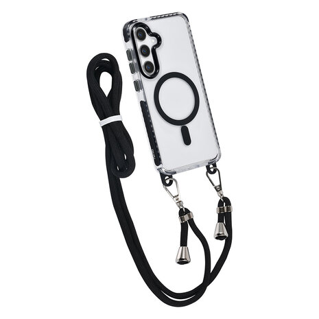 TUNIQ TUNIQ Galaxy S24 Plus Back cover coque neck cord - magsafe - Noir TUNIQ TUNIQ Galaxy S24 Plus Back cover coque neck cord - magsafe - Noir