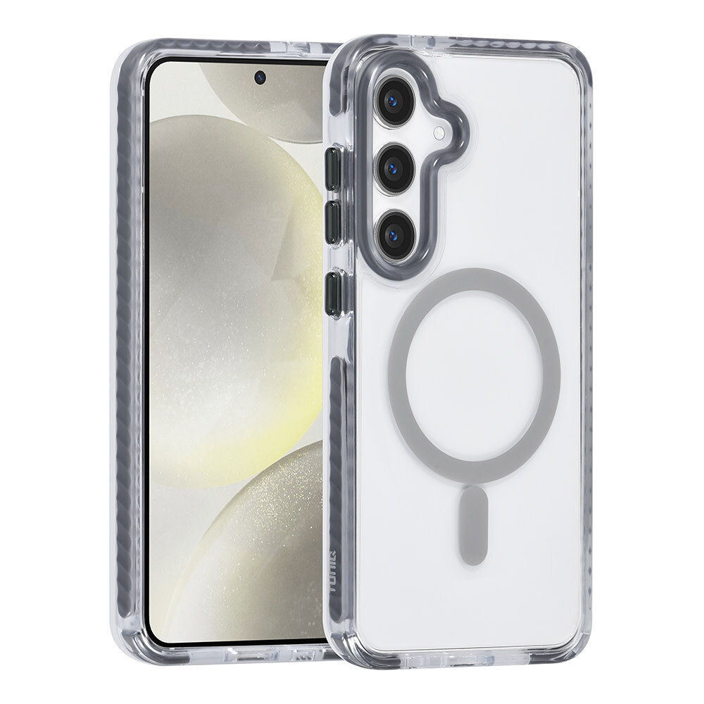 TUNIQ TUNIQ Galaxy S24 Plus Back cover case - neck cord - magsafe - Grey TUNIQ TUNIQ Galaxy S24 Plus Back cover case - neck cord - magsafe - Grey