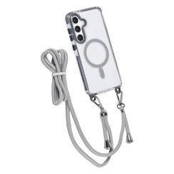 TUNIQ Galaxy S24 Plus Back cover case - neck cord - magsafe - Grey